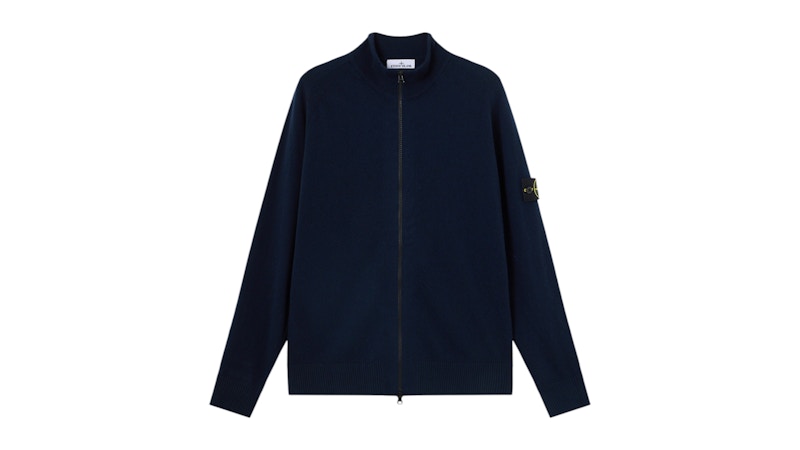 Stone Island Light RWS Geelong Wool 5100044 Sweater Navy Blue
