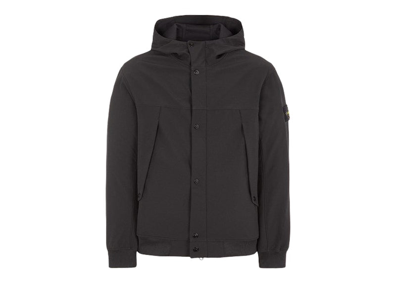 Stone Island Light Soft Shell-R Jacket Black