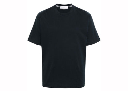 Stone Island Logo Print T-shirt Navy Blue