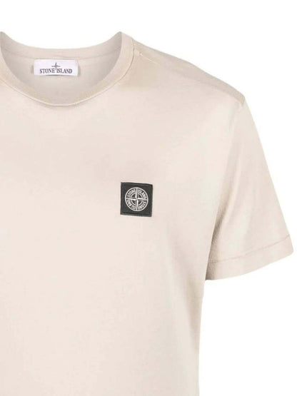 Stone Island Logo T-Shirt Beige