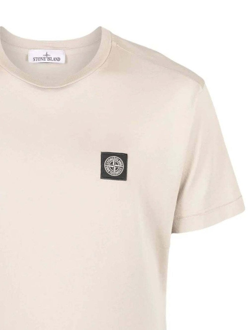Stone Island Logo T-Shirt Beige