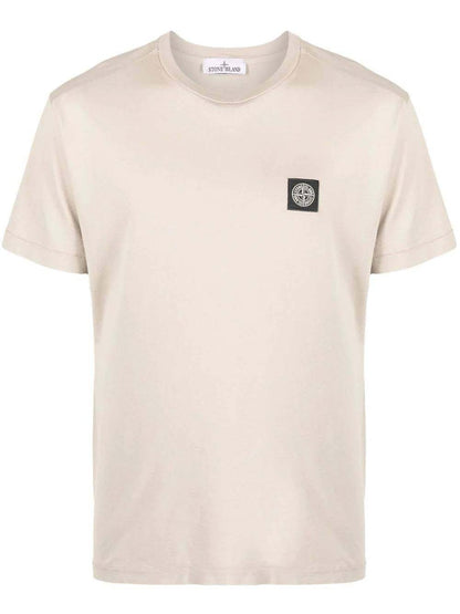 Stone Island Logo T-Shirt Beige
