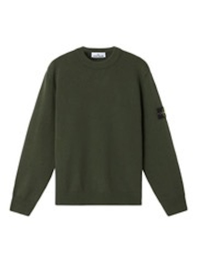 Stone Island Minimalist Crew Neck Sweater Military Green