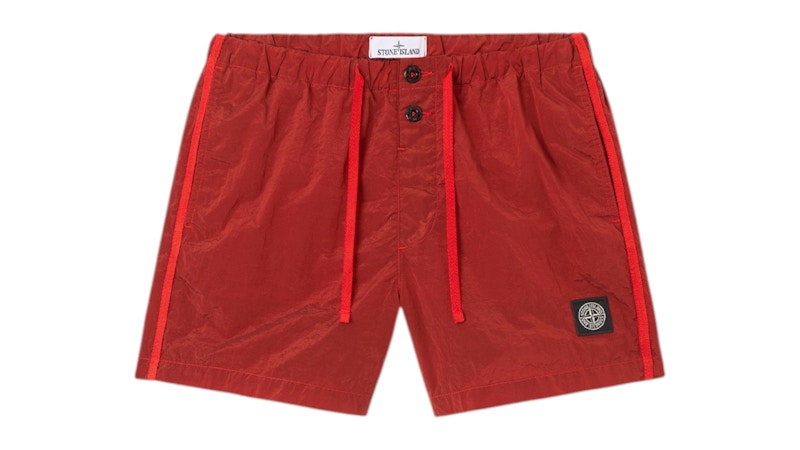 Stone Island Nylon Metal Econyl B100003 Shorts Scarlet