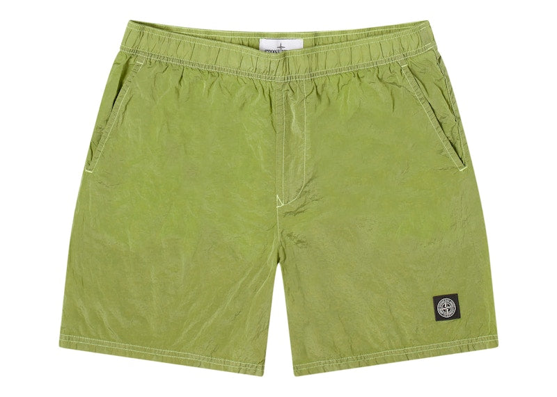 Stone Island Nylon Metal Shorts Lemon