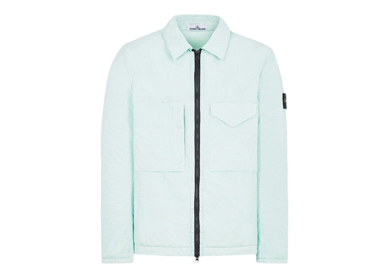 Stone Island Q0321 Opaque Nylon Twill With Primaloft-TC Jacket Aqua