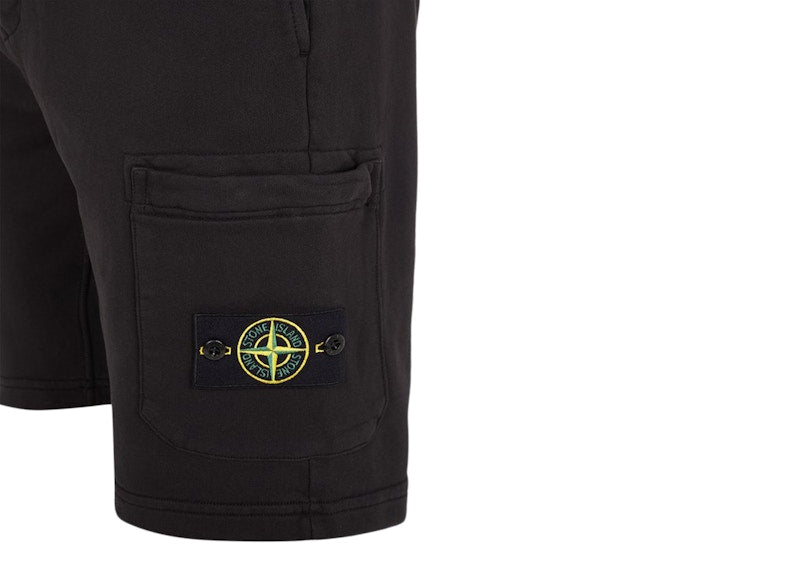 Stone Island Regular Fit Cargo Bermuda Shorts Black