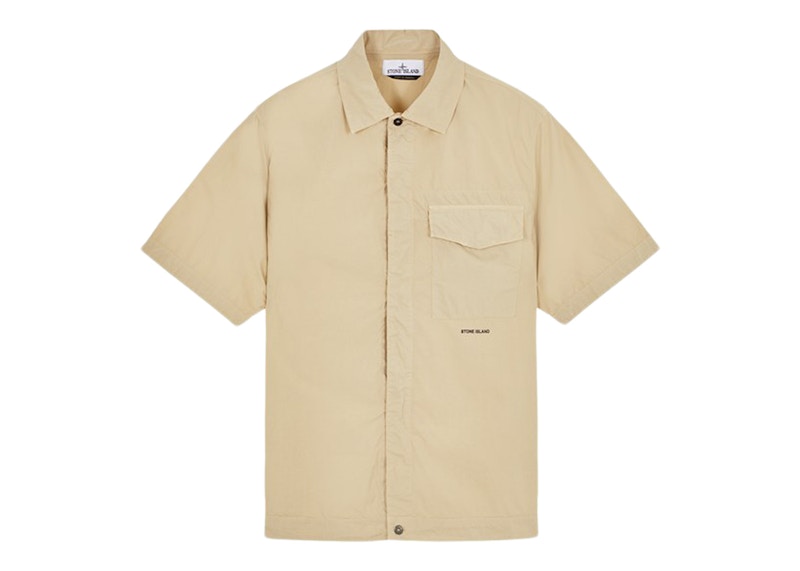 Stone Island Short Sleeve Overshirt Sand