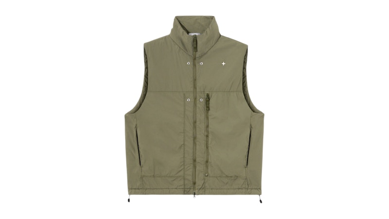 Stone Island Skin Touch Nylon-TC Stellina G100008 Vest Olive Green