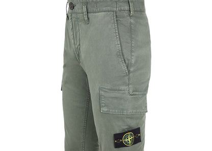 Stone Island Skinny Fit Cargo Pants Musk Green