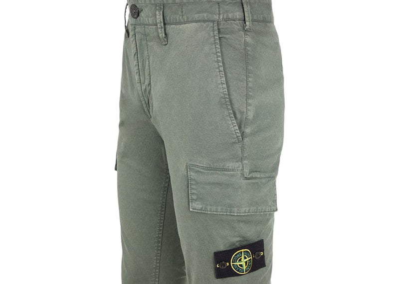 Stone Island Skinny Fit Cargo Pants Musk Green