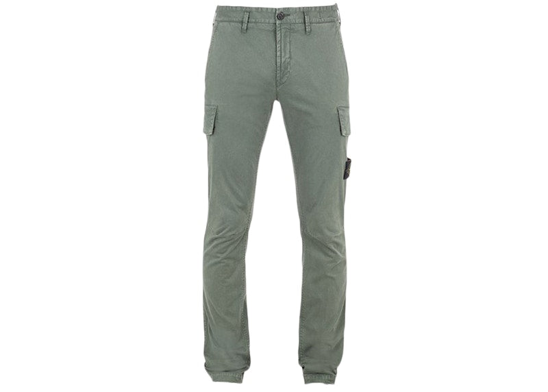 Stone Island Skinny Fit Cargo Pants Musk Green