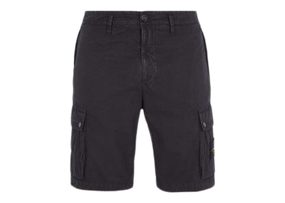 Stone Island Slim Fit Cargo Bermuda Shorts Navy Blue