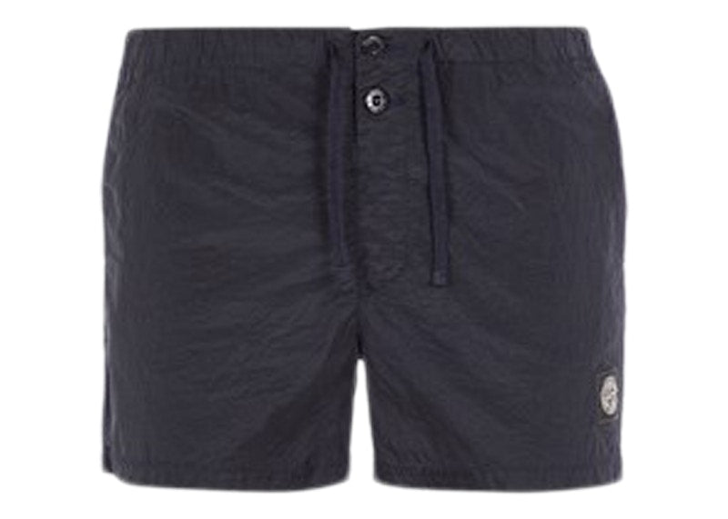 Stone Island Slim Fit Metal Nylon Swim Trunks Dark Blue