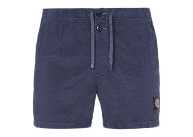 Stone Island Slim Fit Metal Nylon Swim Trunks Navy Blue