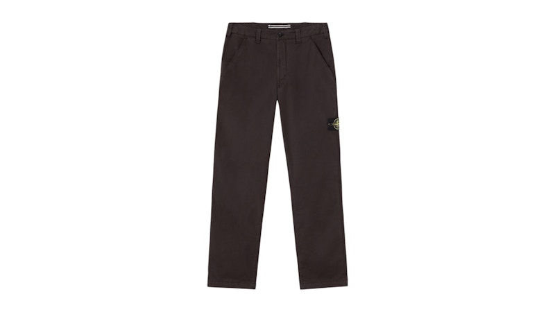 Stone Island Stretch Organic Cotton Twill 3100035 Pants Lead Grey