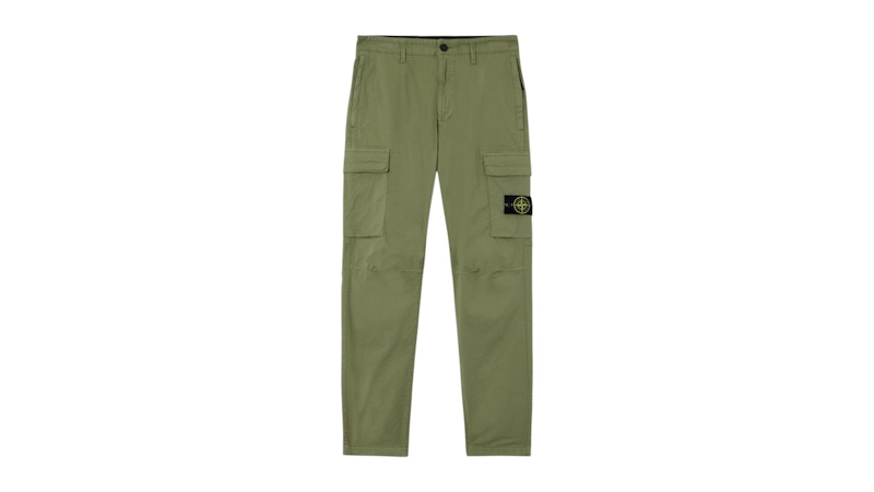 Stone Island Supima Cotton Twill Stretch-TC 3100032 Pants Sage Green