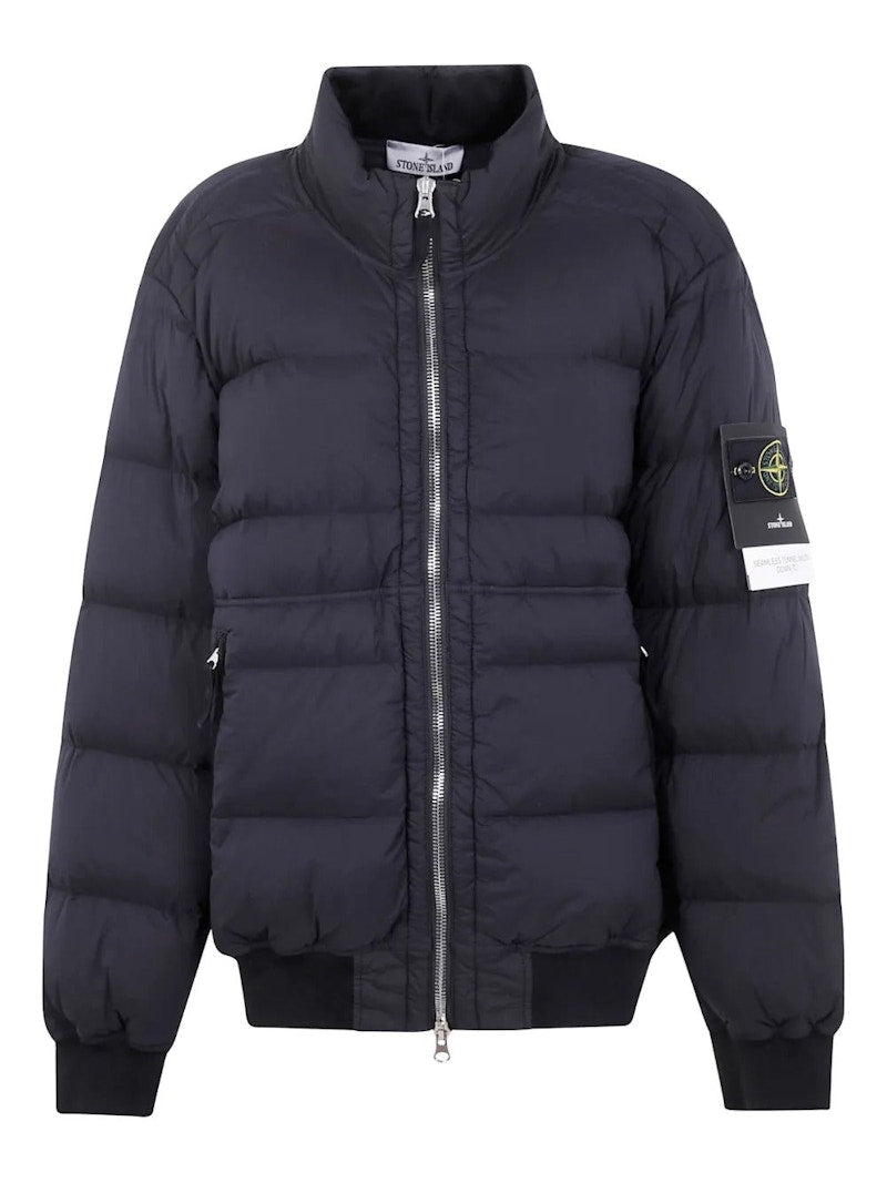 Stone Island Urban Puffer Bomber Jacket Black