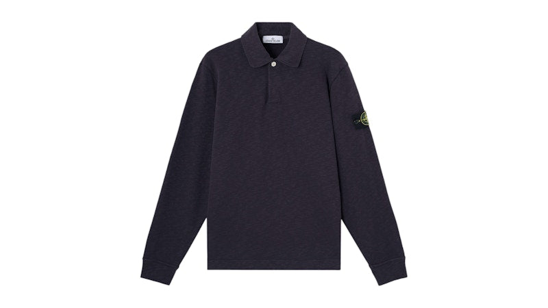 Stone Island Vanise Brushed Heavy Cotton Jersey 6100054 Sweatshirt Ink Blue