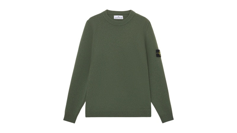 Stone Island Wool Crewneck Musk Green
