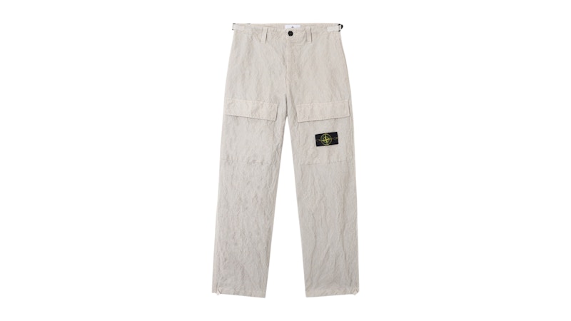 Stone Island Wrinkled Corduroy 500-TC 3100025 Pants Pearl Grey