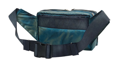 Stone Island x Porter Hand Corrosion on Nylon Twill Cross Body Bag Blue