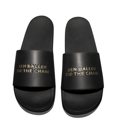Straye "Ben Baller Did The Chain" Slide Black/Gold