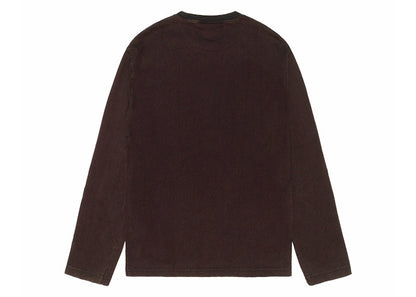 Stussy 2 Tone Cotton Mesh Crew Black