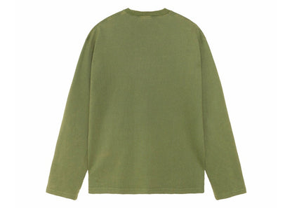 Stussy 2 Tone Cotton Mesh Crew Green