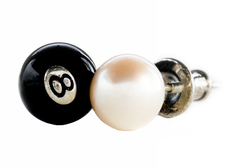 Stussy 8 Ball Earring Sterling Silver