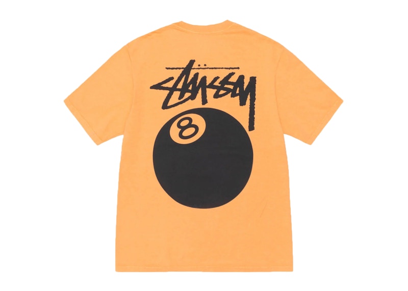 Stussy 8 Ball Tee Pigment Dyed T-shirt Orange