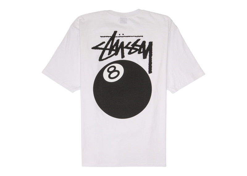 Stussy 8 Ball Tee White