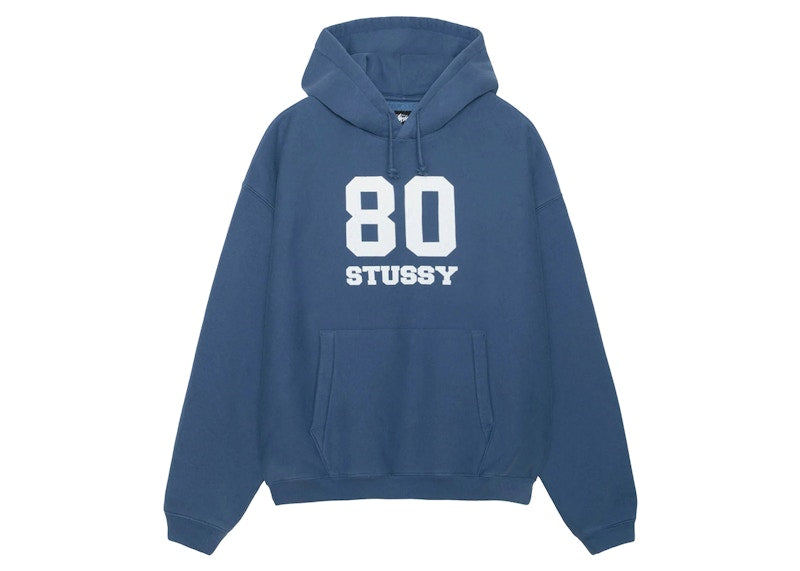 Stussy 80 Relaxed Hoodie Blue
