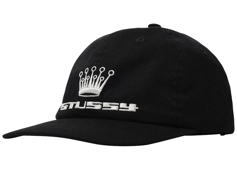 Stussy 93 Slick Crown Low Pro Cap Black