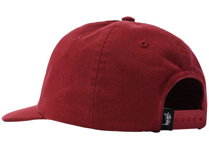 Stussy 93 Slick Crown Low Pro Cap Cardinal