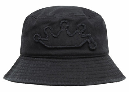 Stussy Applique Crown Bucket Hat Black