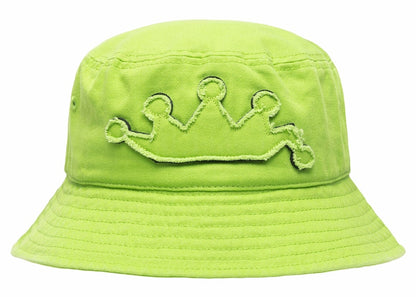 Stussy Applique Crown Bucket Hat Lime