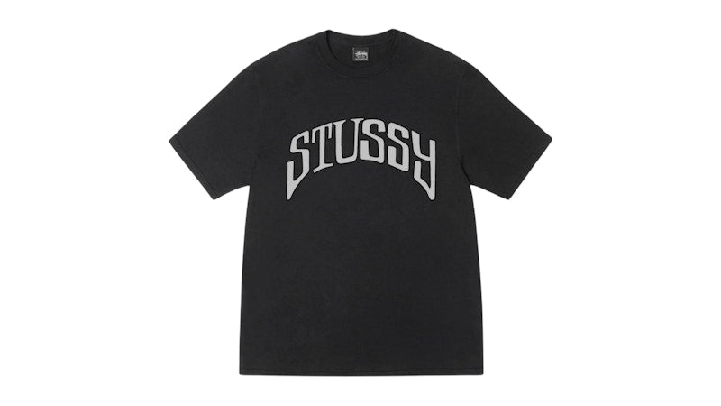 Stussy Arched Pigment Dyed Tee Black