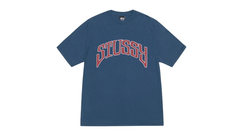 Stussy Arched Pigment Dyed Tee Navy