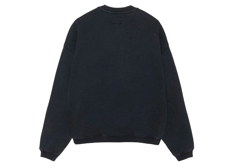 Stussy Athletics Crew Washed Black