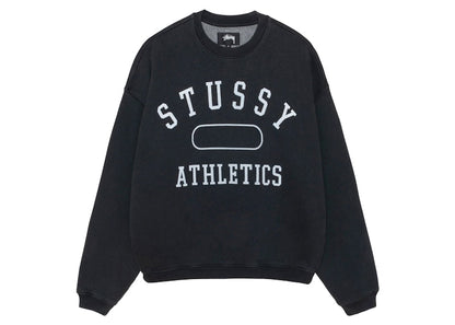 Stussy Athletics Crew Washed Black