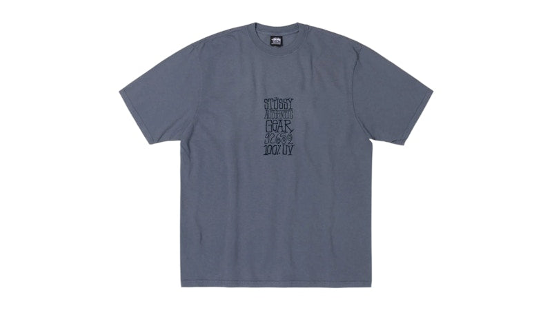 Stussy Authentic Gear Pigment Dyed Tee Navy