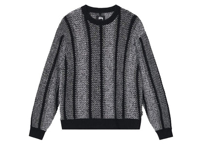 Stussy Baja Loose Gauge Sweater Black