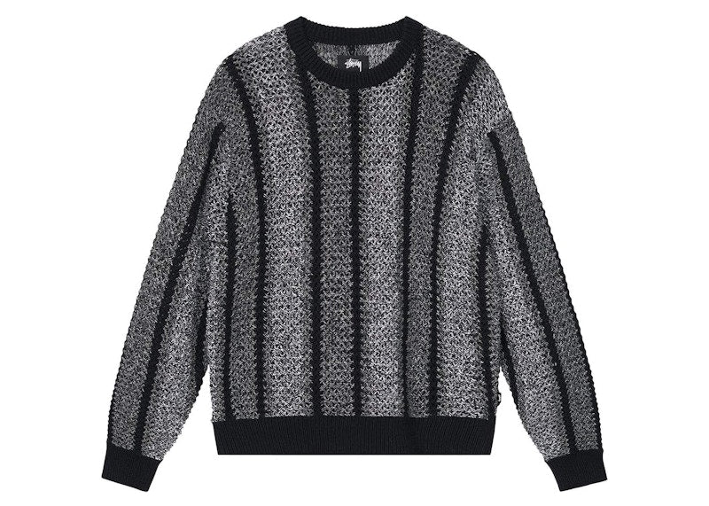 Stussy Baja Loose Gauge Sweater Black
