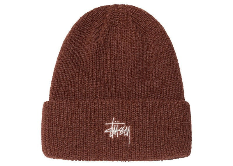 Stussy Basic Cuff Beanie Brick