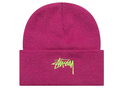 Stussy Basic Cuff Beanie Magenta