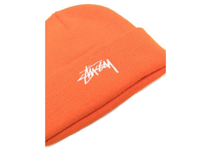 Stussy Basic Cuff Beanie Orange