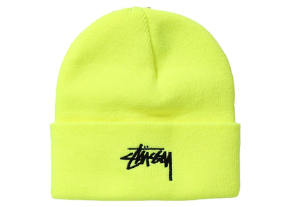 Stussy Basic Cuff Beanie Safety Yellow