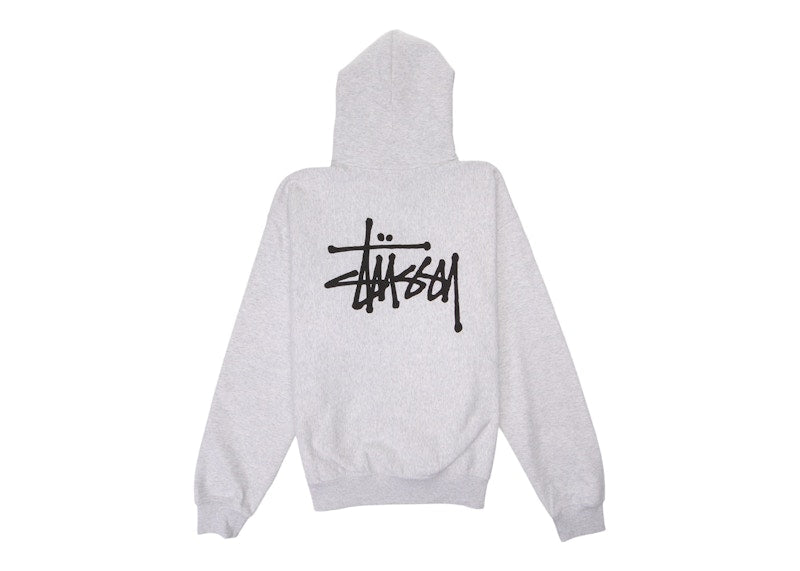 Stussy Basic Hoodie Ash Heather