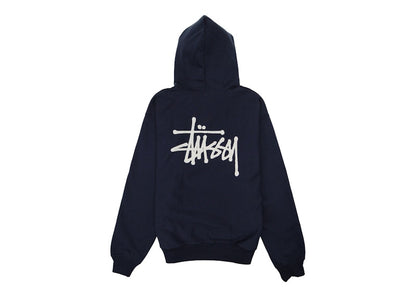 Stussy Basic Hoodie Navy/White